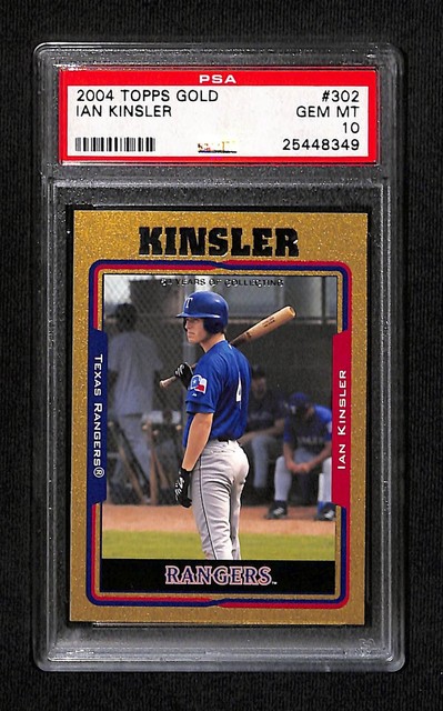 Ian Kinsler 2005 Topps Gold 1399/2005 #302 PSA 10