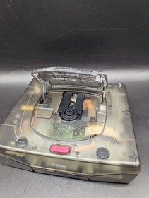 Sega Saturn Skeleton Clear Black  HST-0021 Console Limited Color Tested s1486M