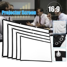 Portable Projector Screen Anti Light Projection Curtain Foldable Home Theater