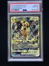 2023 POKEMON SWORD & SHIELD CROWN ZENITH #GG43 FULL ART/ZERAORA VSTAR PSA 10