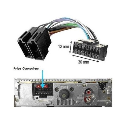 ISO Kabel für Autoradio SONY CDX-M600R CDX-M610 CDX-M610R CDX-M630 CDX-M630R