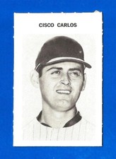 1972 Milton Bradley BASEBALL #67 CISCO CARLOS NRMINT WHITE SOX (SB1)