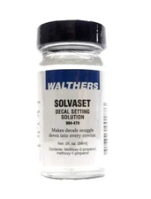 Walthers 904-470 Solvaset Decal Setting Solvent 2oz 59.1mL Bottle