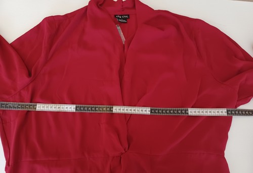 City Chic Size L Top Knot Front NEW Plus Size Red business formal corporate - Picture 6 of 7