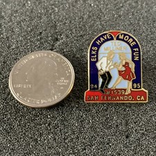 1994-95 BPOE Elks Club Lodge San Fernando California #38259 Pin Pinback #38259