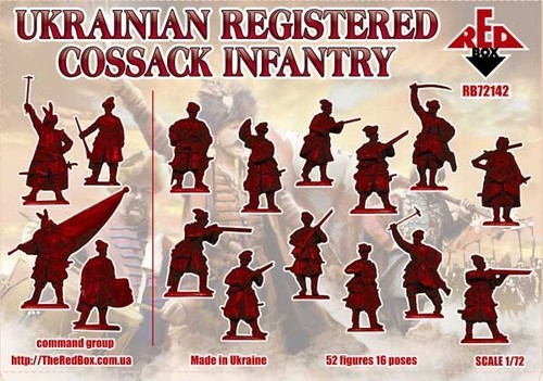 REDBOX 1:72 RB72142 17TH CENTURY UKRAINIAN REGISTERED COSSACK INFANTRY (CREEN) - Picture 2 of 2