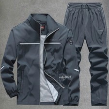 Men's Tracksuit Athletic Casual Jogging Gym Sweatsuit Jackets  Sweatpants New