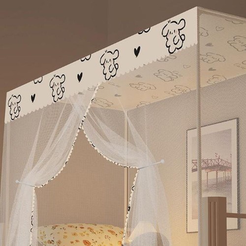 Polyester Fabric Floral Print Mosquito Net Summer Netting Single Bed - Picture 9 of 14