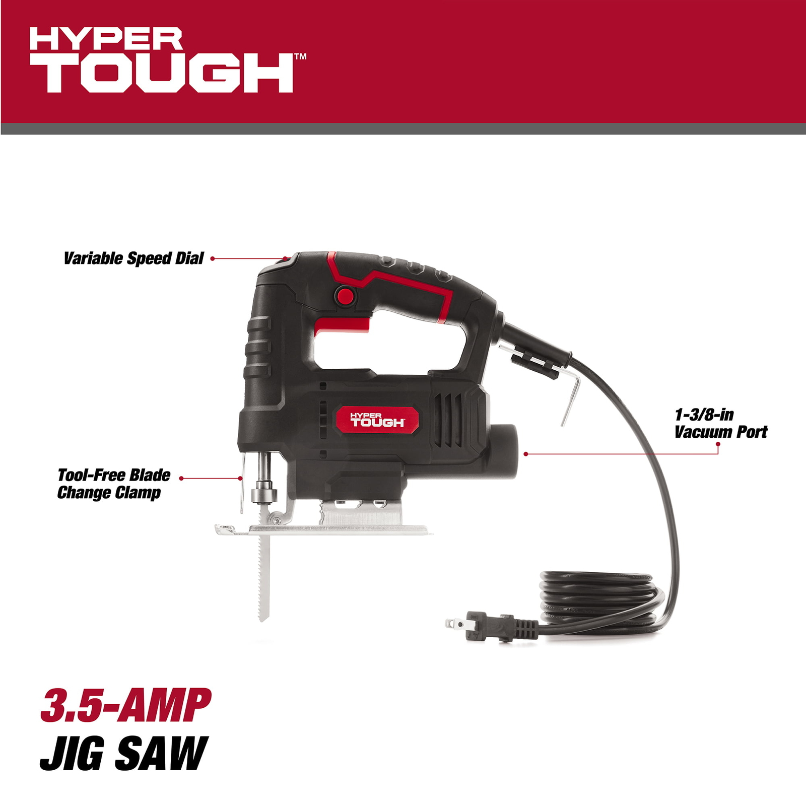 Hyper Tough 3.5Amp Corded Jig Saw, TD eBay