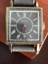 VINTAGE MEN'S OLMA WRIST WATCH  KEEPING TIME 15 JEWEL
