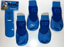 RC Pet Products Sporty PAWks Dog Socks Paw Protection - XL Electric Blue/Cyan