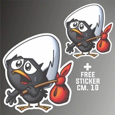 autocollant Calimero car sticker autocollant autocollant + 1 AUTOCOLLANT GRAT...