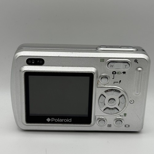 Polaroid a801 Digital Camera 8.0 Megapixels 2” LCD Display Silver Untested - Picture 2 of 7