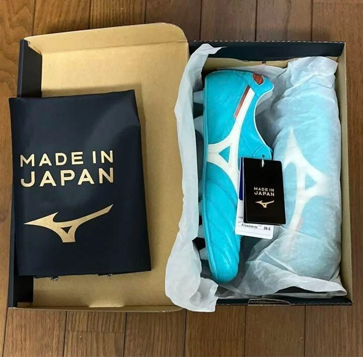 Mizuno Morelia II JAPAN Azure Football Shoes Unisex Soccer Shoes