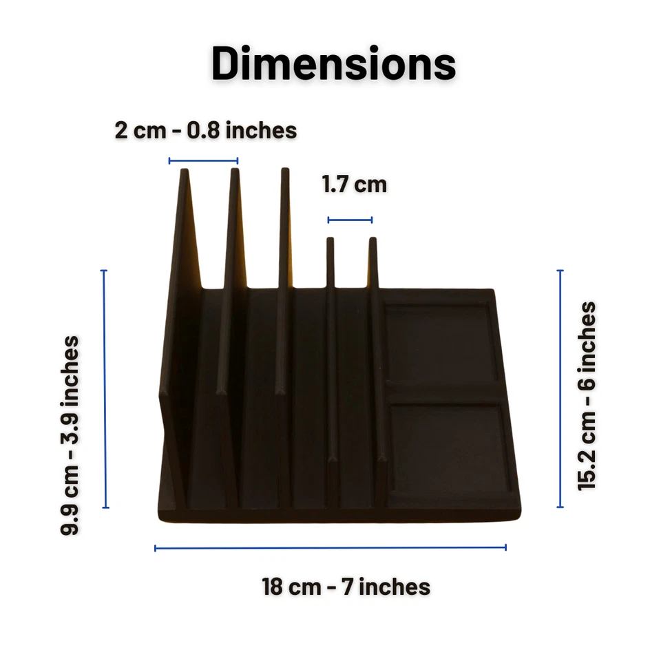 Vertical Laptop Holder and Dock - Space Saving Desk Organizer - Image 4 of 4
