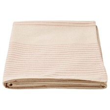 IKEA VIPPSTARR Tablecloth, stripe pattern red/natural, 150x150 cm