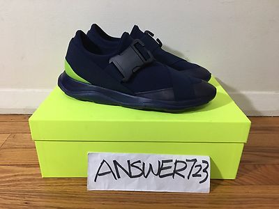 Christopher Kane Navy Neoprene Low Trainers Sneakers Sz43 Qasa Kyujo Yeezy Kaiwa