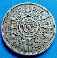 1961 UK Florin / Two Shillings - VF