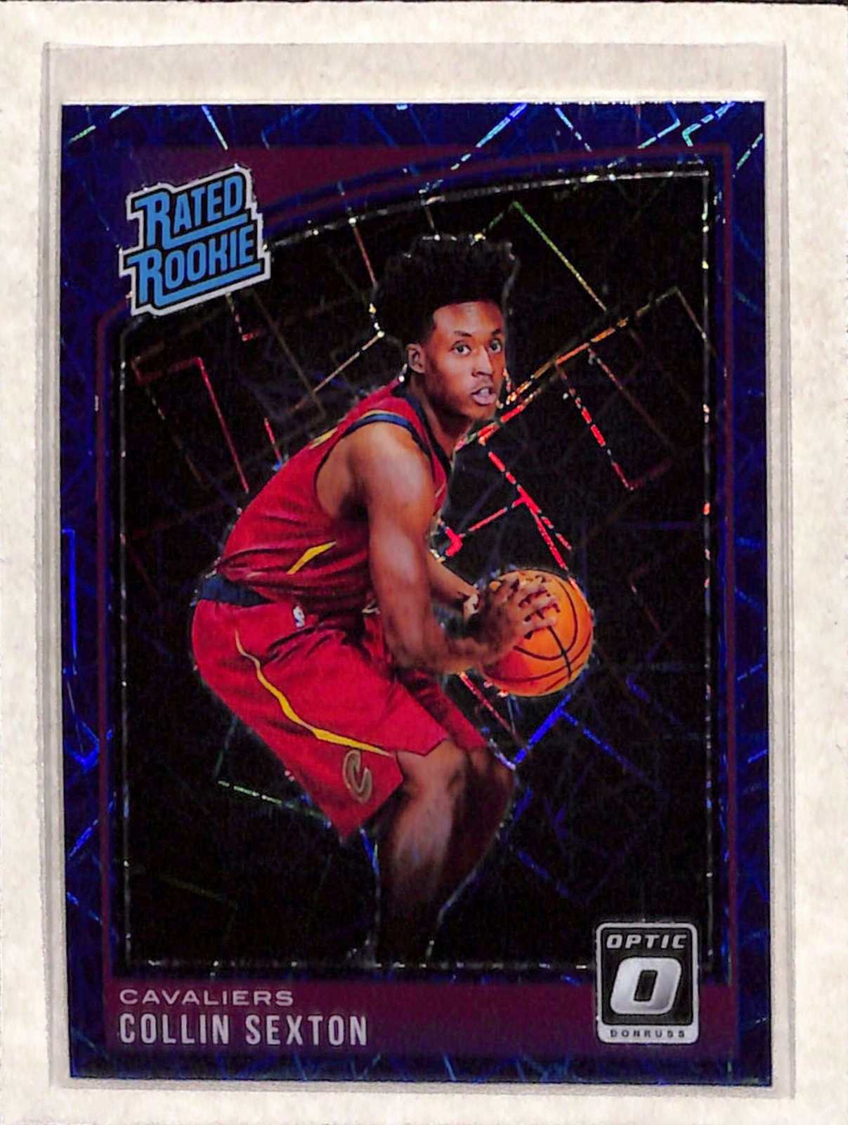 2018-19 Panini Donruss Optic #180 Collin Sexton Blue Velocity Prizm NM