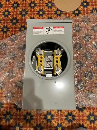 Cooper B-Line 204 MS68 200A, 1P, 4 Jaw, Meter Socket