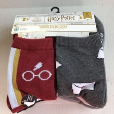 Harry Potter 10 Pair Women's Shoe Size 4-10 Shortie Crew Length Socks