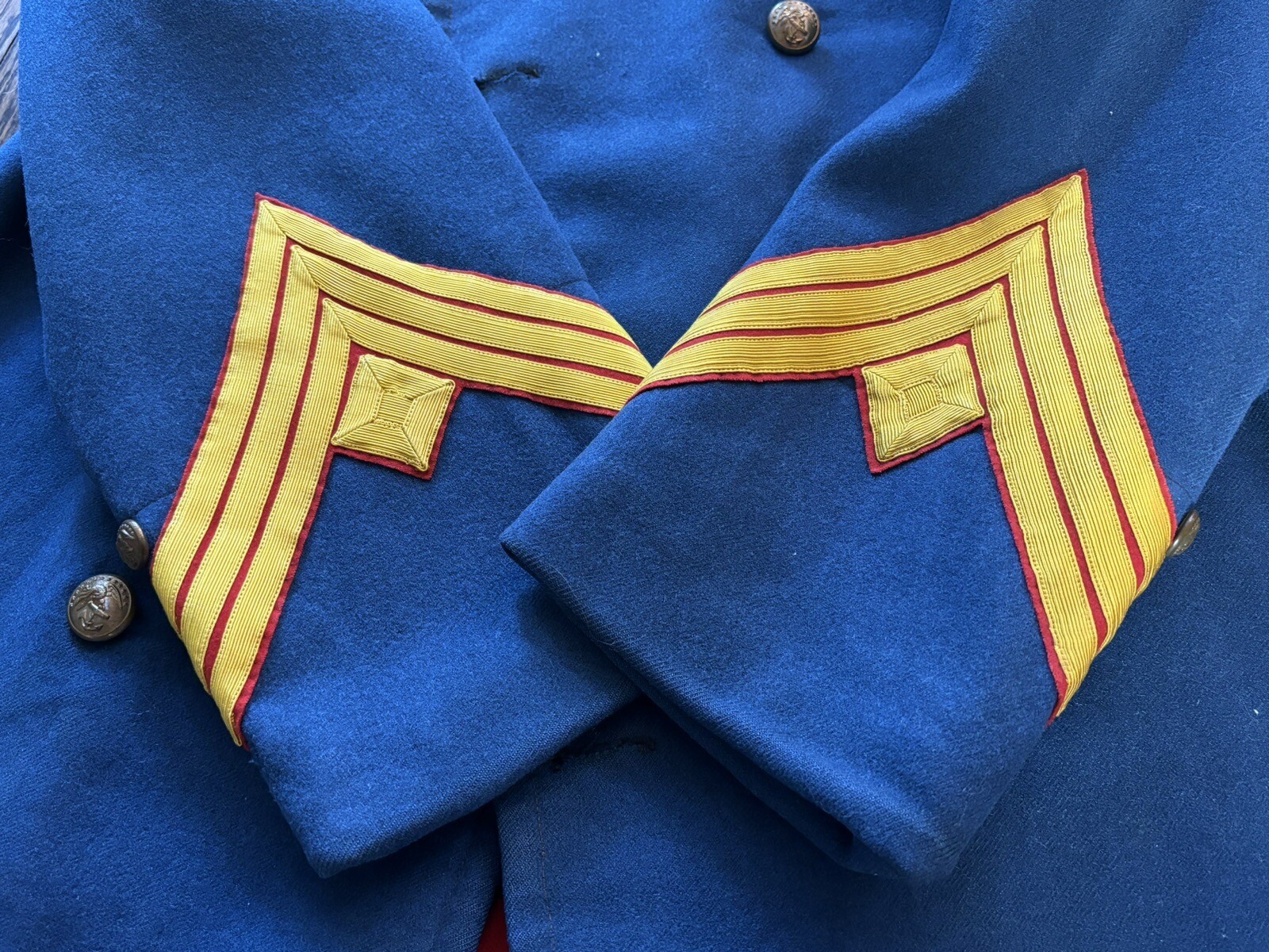 SpanAm Spanish American War 1899 USMC Marine Dress Blue Overcoat