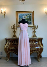 Women's Formal Strapless Lace Up back bridesmaid Long Evening Gown prom dress