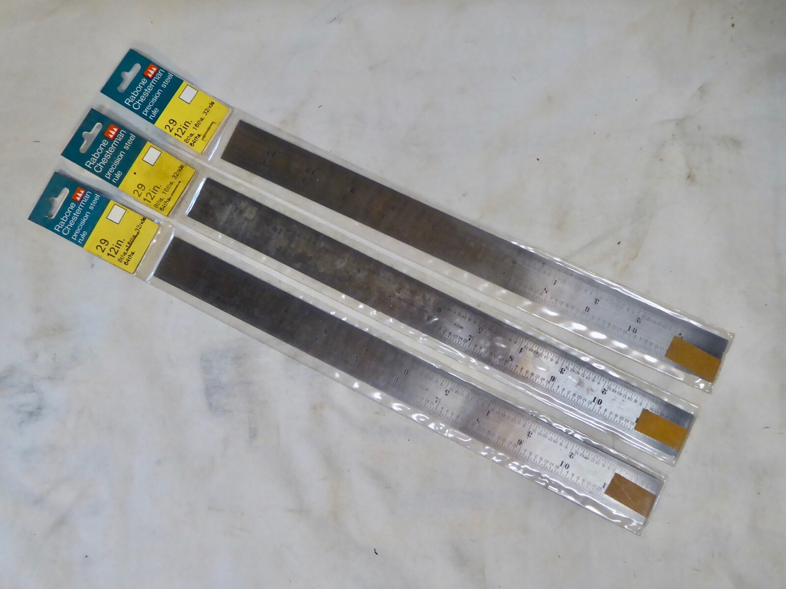 NOS - Genuine Rabone & Chesterman No29 Precision 12" Engineers Rule - Imperial