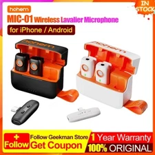 Hohem MIC-01 Wireless Lavalier Microphone System for iPhone Android Smartphone 