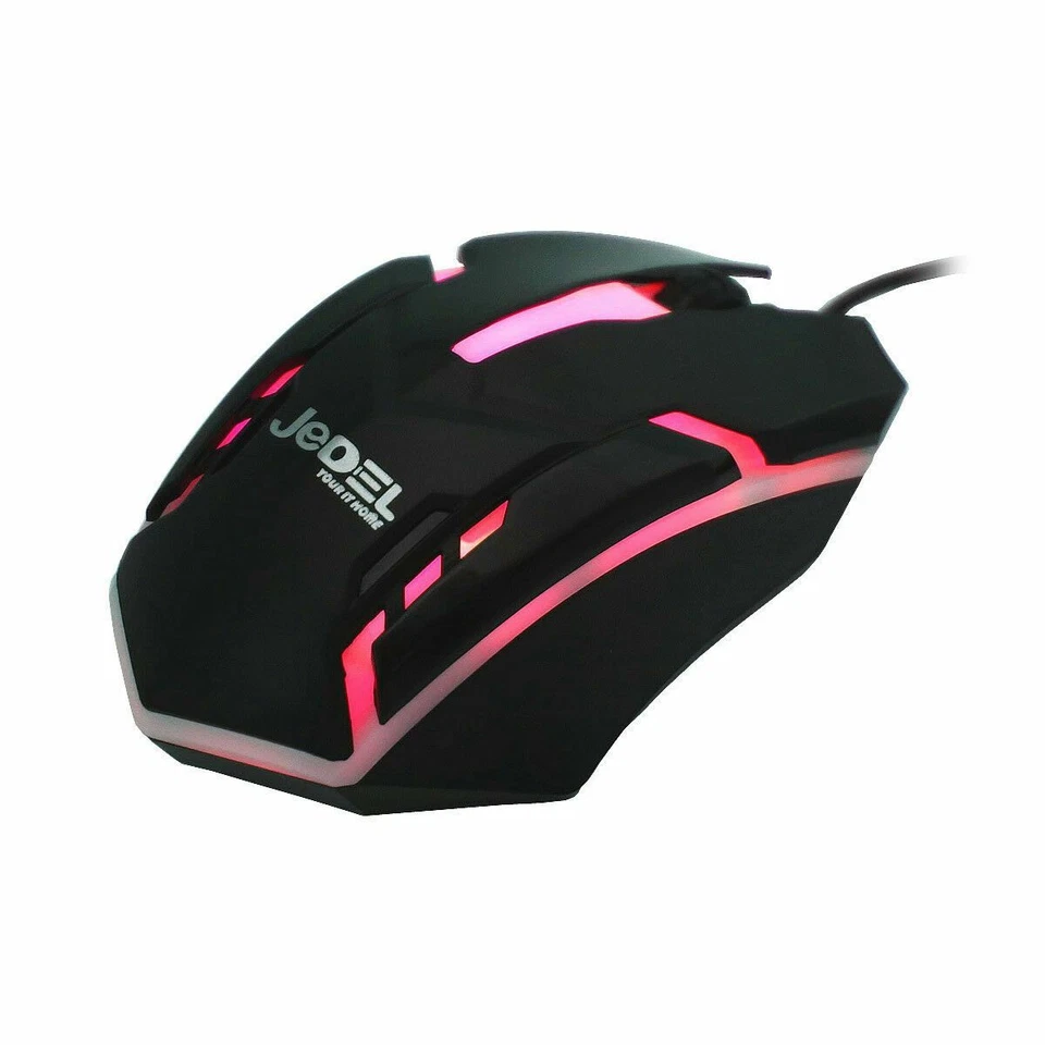 JEDEL Pro Gaming Mouse USB Wired Gamer 7 Colour LED For PC Laptop PS4 Xbox M66 - Image 2 of 4