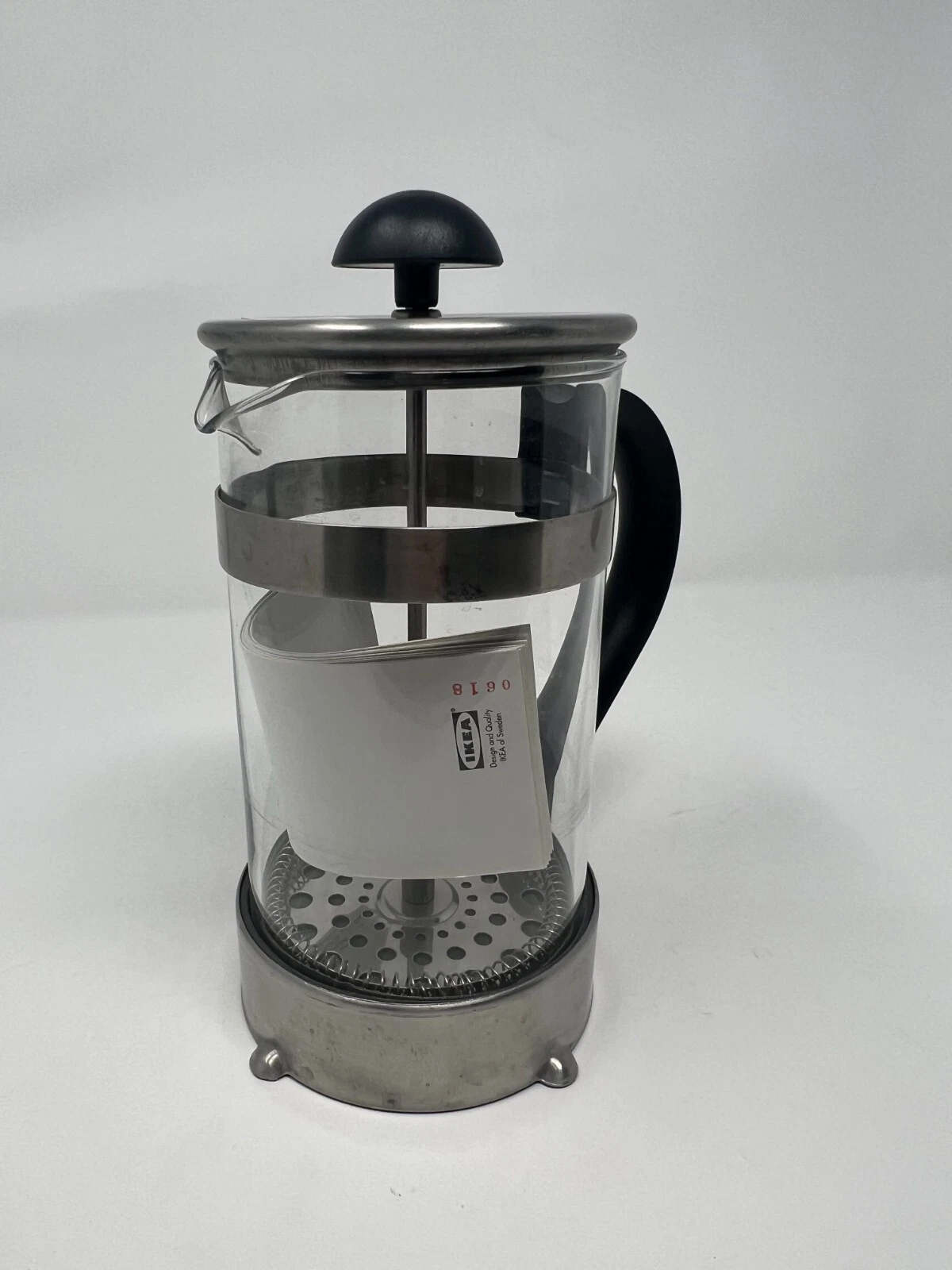 New IKEA KAFFE Coffee Clear Glass French Press