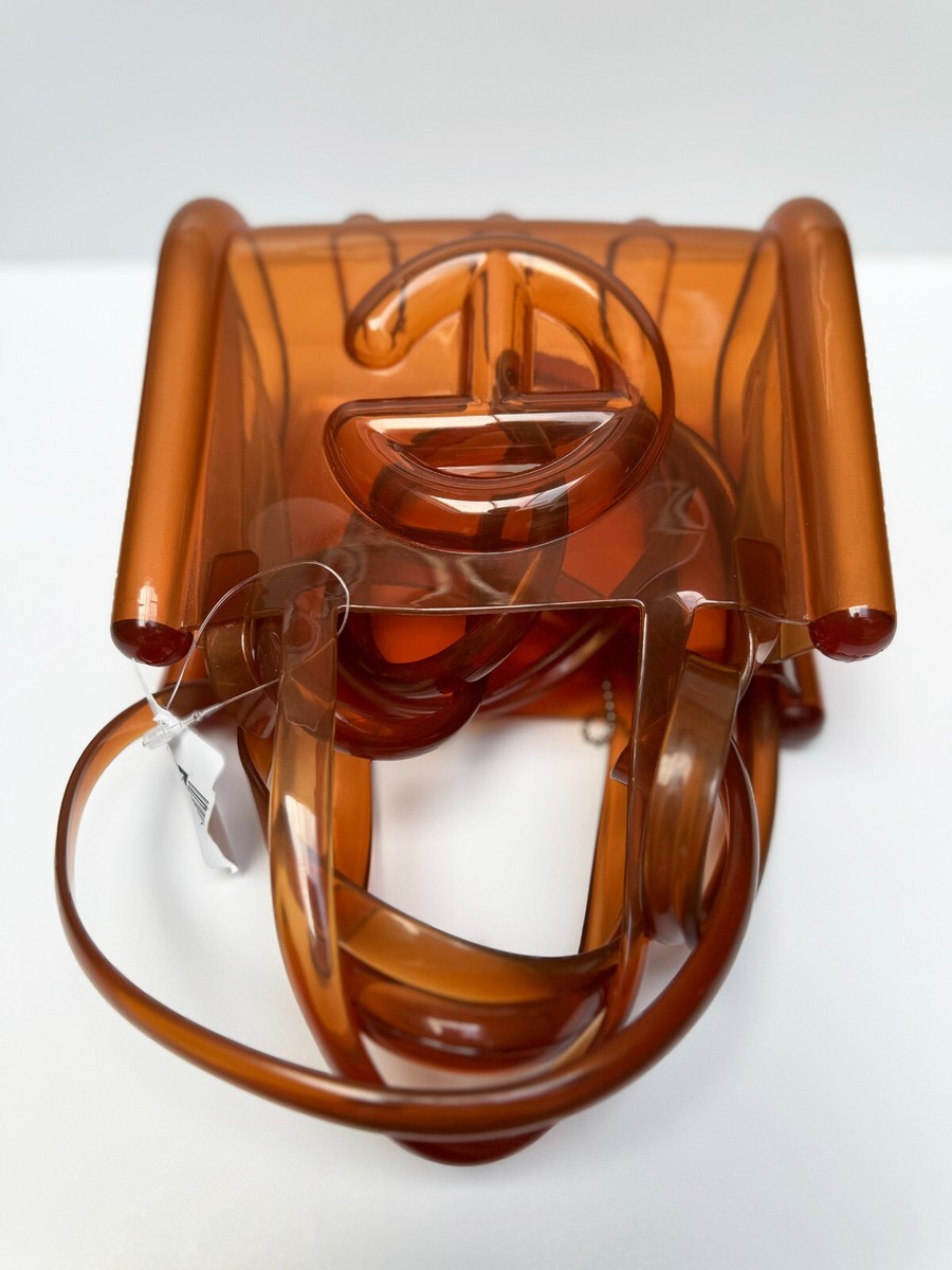 Melissa X Telfar Small Jelly Shopper - Clear brown NWT. | eBay
