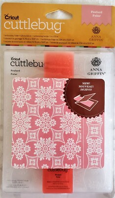 Cricut Cuttlebug Anna Griffin エンボスフォルダー Cricut Cuttlebug Anna Griffin FOULARD 4.25 x 5.5 Embossing Folder