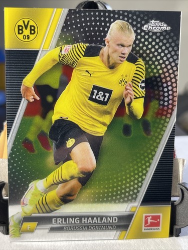 2021-22 Topps Chrome Bundesliga Erling Haaland #30 BVB Manchester City (a)