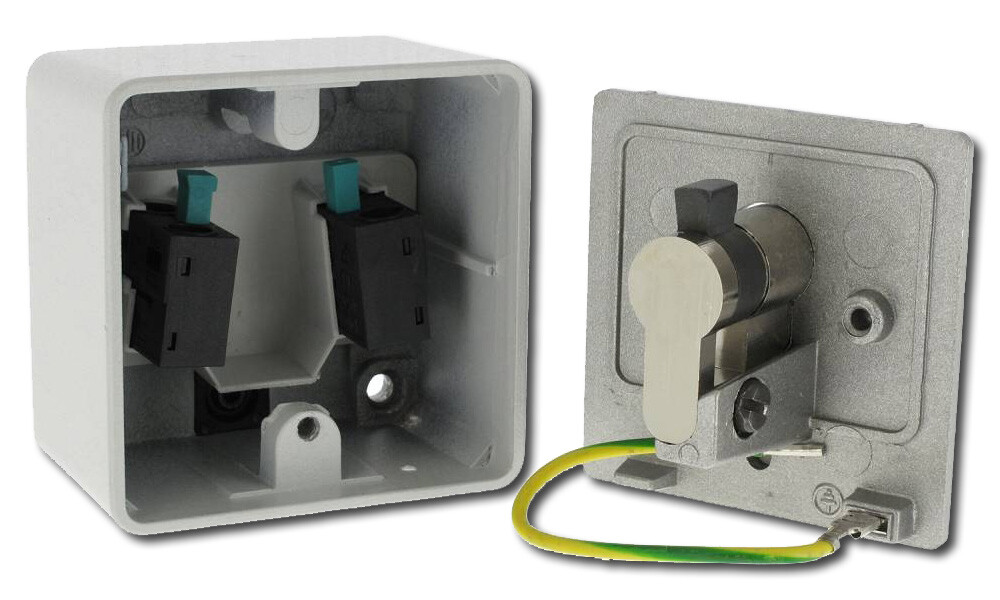 Schlüsselschalter AP Für Garagentorantrieb Motor Rolltor Schlüsseltaster Schlüsselschalter Unterputz Rolltor Steuerung Garagen Hörmann Taster