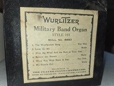 WURLITZER 165 BAND ORGAN ROLL #6683 Woodpecker Song Love Is All