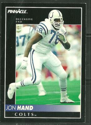 1992 SCORE PINNACLE FOOTBALL JON HAND #222