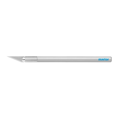 Martor Grafix Boy Taglierino Di Precisione In Alluminio 8 Cm - Manico Antiscivolo - Per Arti Grafiche