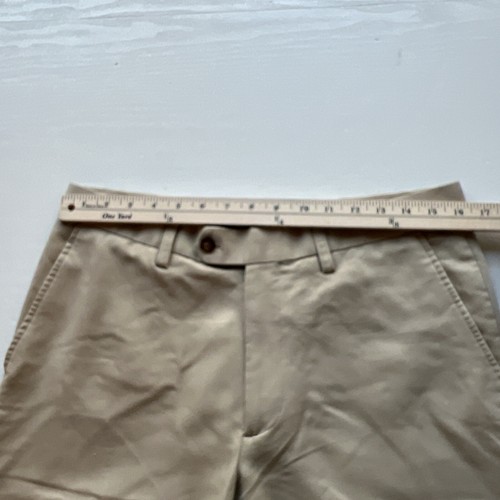 Cutter Buck Twill Microfiber Flat Front Pant Mens 32x30 Tan Straight Leg - Picture 6 of 14