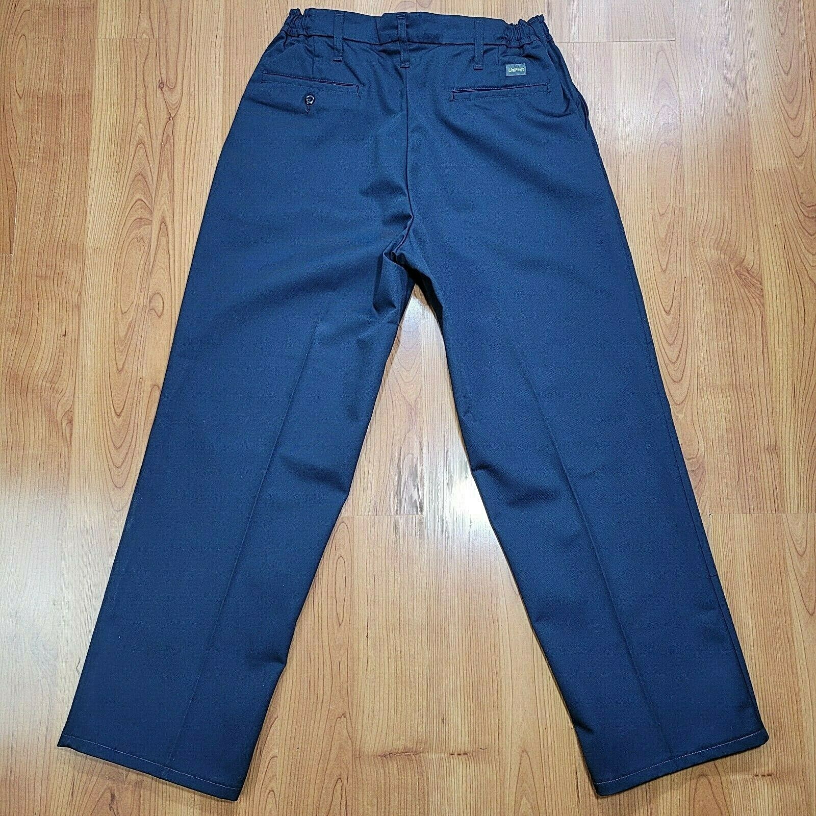 blue uniform work pants
