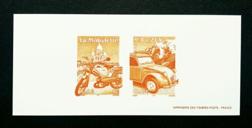 France Transport 20th Century 2002 Car Motorcycle (Imperf Proof) MNH *rare - Picture 1 of 5