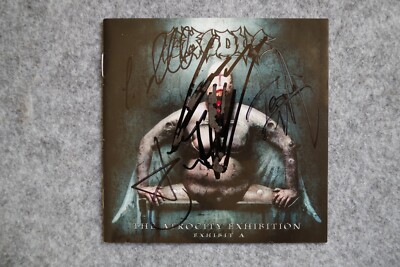 Exodus - The Atrocity Exhibition Exhibit  CD Album signed / autograph / signiert