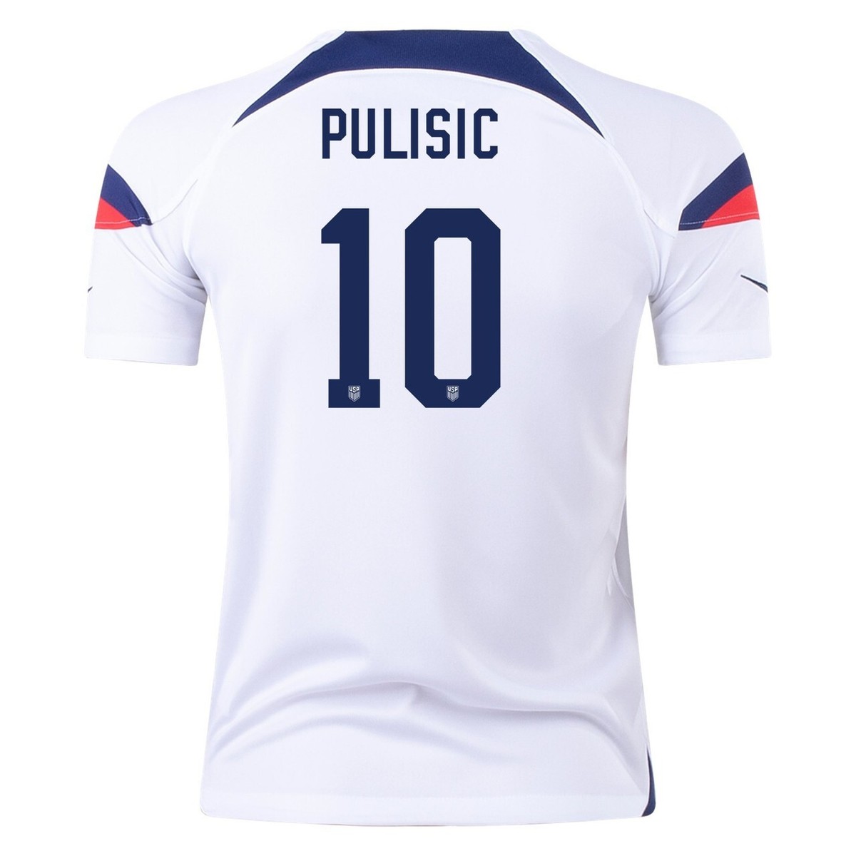 アメリカ代表 2022 #10 プリシッチ 長袖 ユニフォーム Christian Pulisic #10 USA World Cup 2022 Nike Home White