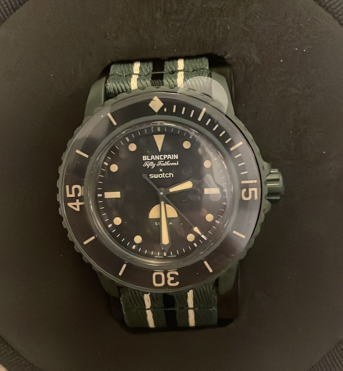 BLANCPAIN x SWATCH GREEN ABYSS SCUBA FIFTY FATHOMS NUOVO ORIGINALE APPENA USCITO