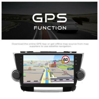 HD Android Car Radio Player GPS Navigation Fit For Toyota Highlander 2010-2013