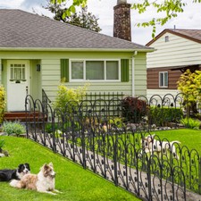 5PCS Decorative Flower Garden Fence Panels Patio Fencing Edge Animal Barrier UK