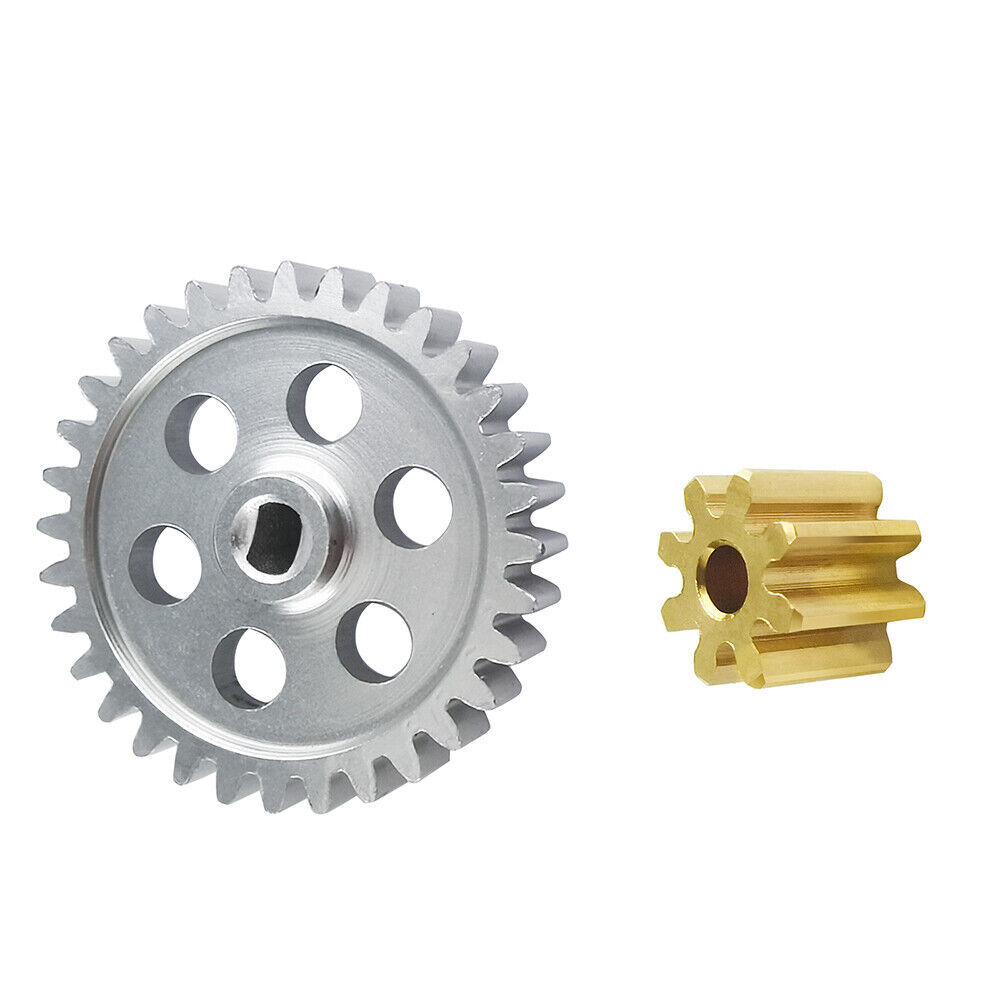 RC Metal 0.5M 32T Spur Gear 8T Pinion Conversion Kit for 1