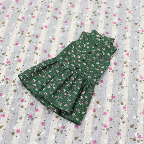 2 pezzi abito gilet verde floreale giacca corta tuta per 12" Blythe bambola vestito fabbrica - Foto 2 di 3