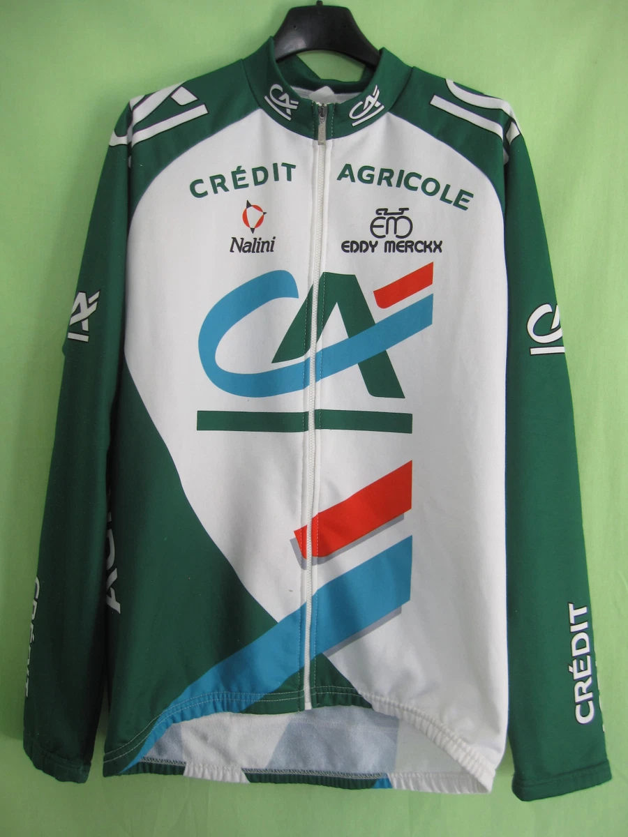 Maillot Vélo Vintage Crédit Agricole – Nalini – Taille XL – Manches Courtes