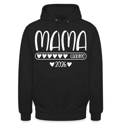 Werdende Mama 2026 loading Mom to be Unisex Hoodie